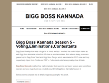 Tablet Screenshot of biggbosskannada.com